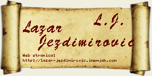 Lazar Jezdimirović vizit kartica